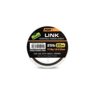 Fox Edges Link Trans Khaki Mono 0,53mm/25lb  (20m)