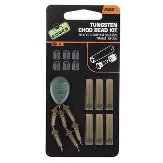 Fox Edges Tungsten Chod Bead kit x 6 Beads Sleeves