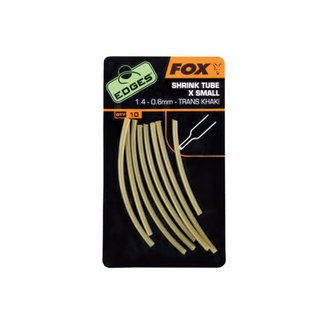 Fox Edges Shrink Tube XS 1,4 - 0,6 mm trans khaki