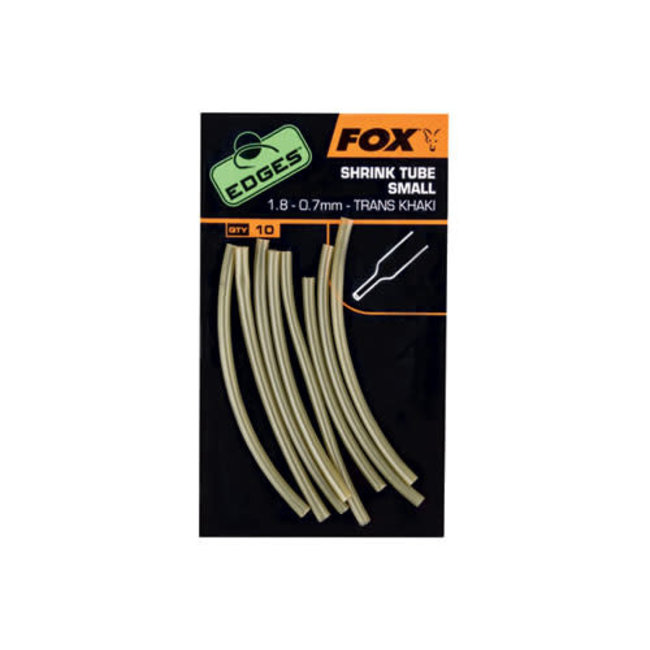 Fox Edges Shrink Tube S 1,8 - 0,7 mm trans khaki