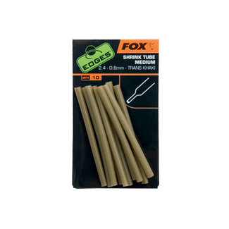 Fox Edges shrink tube medium 2,4-0,8mm trans khaki x 10pcs