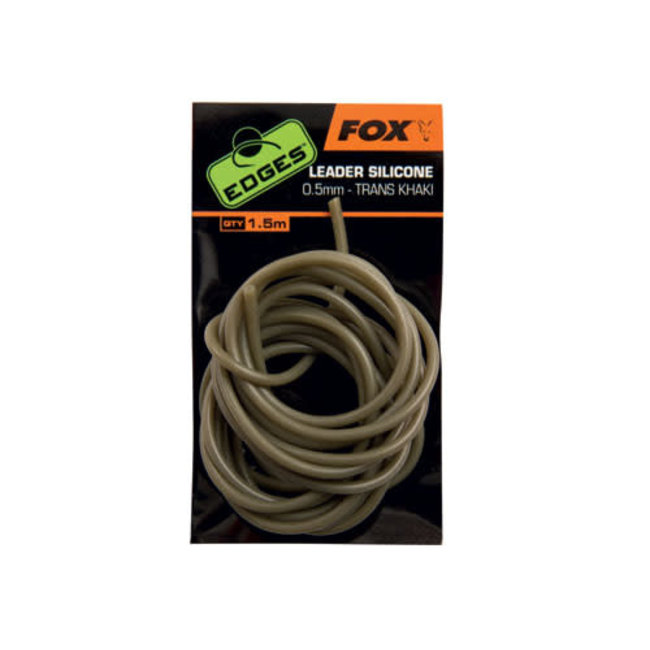 Fox Edges Leader Silicone 0,5 mm trans khaki x 1,5 m