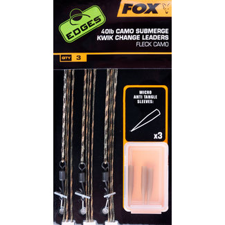 Fox Edges Camo Submerge leaders Kwik Change 40lb
