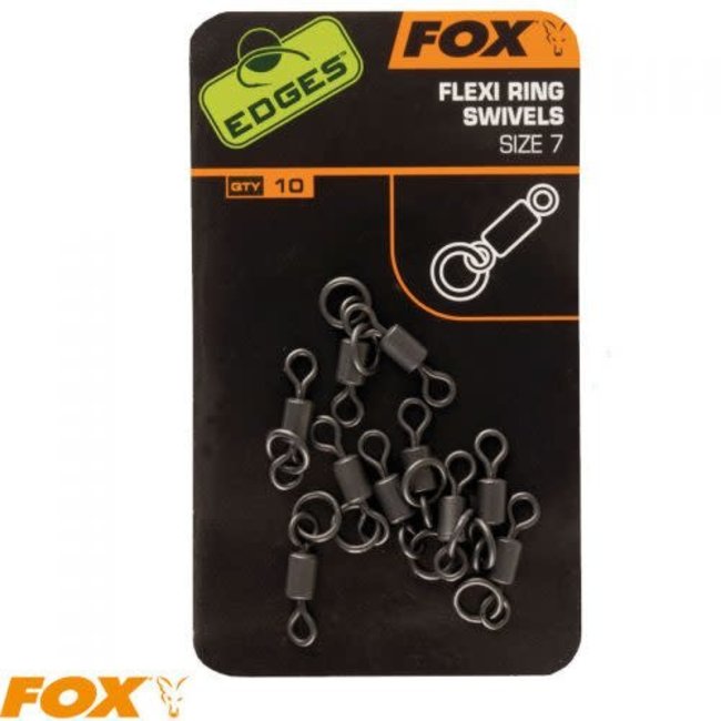 Fox Flexi ring swivel maat 7 x 10 voor soepele karperrigs