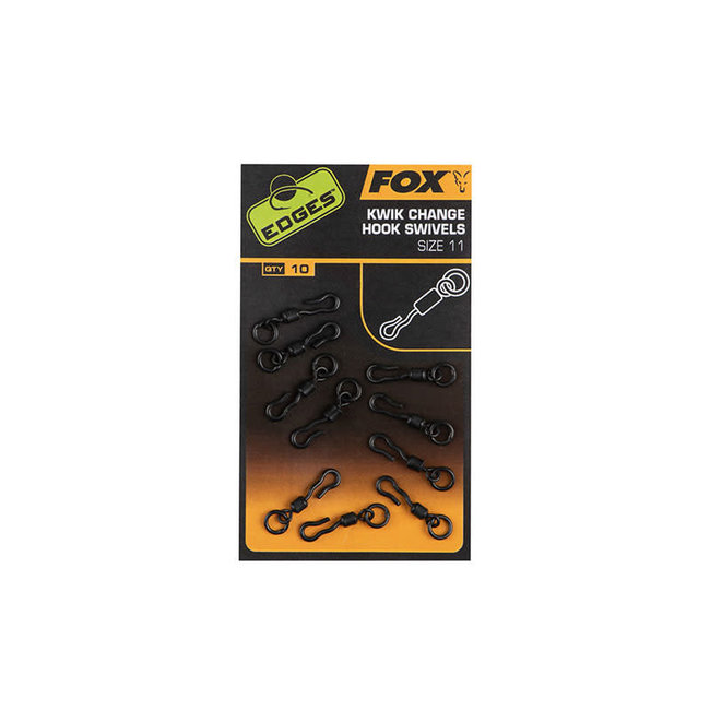 Fox Edges Kwik change hook swivels size 11 x 10