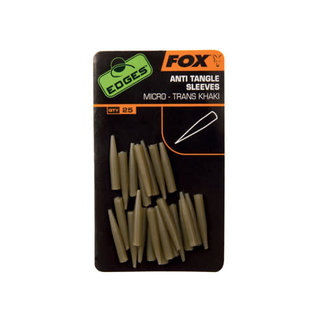 Fox Edges Anti tangle sleeve Micro trans khaki x 25