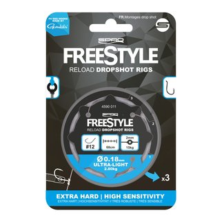 Spro FreeStyle Reload Dropshot Rig 0,22mm 8