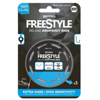 Spro FreeStyle Reload Dropshot Rig 0,18mm 12