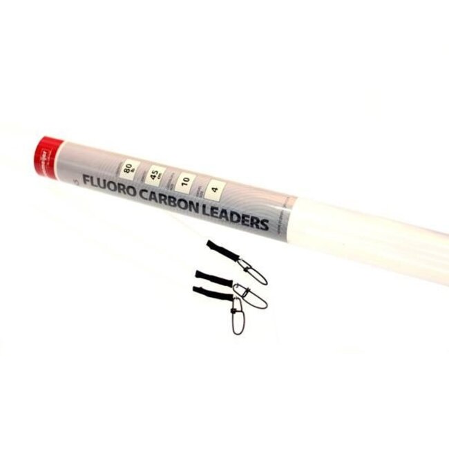 Rozemeijer Fluoro Carbon Leaders 80 lb 45 cm crosslock 10 swivel size 4