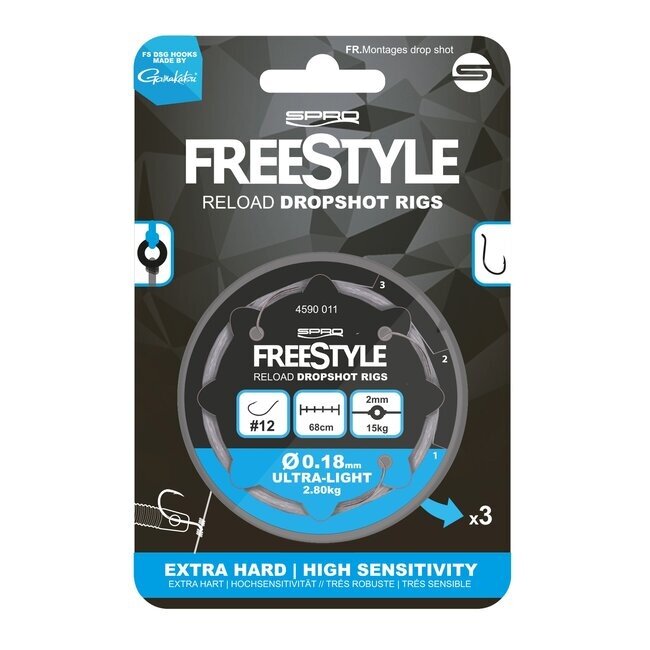 SPRO FreeStyle Reload Dropshot Rig 0,18mm 10