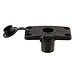Scotty Flush Deck Mount, Locking, Black w/ Rain Cap
