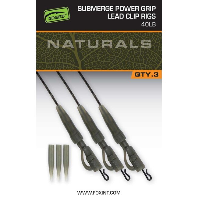 Fox Submerge Power Grip Lead Clip Rigs 40 lb