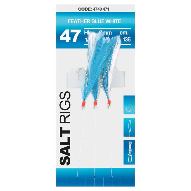Spro Feather Blue White Haakmaat 1/0