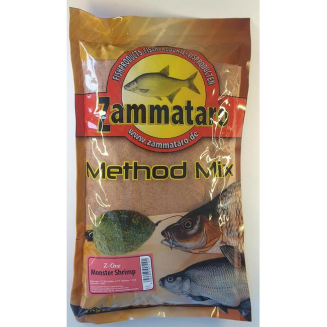 Zammataro Method mix met garnalengeur voor de methodvisserij