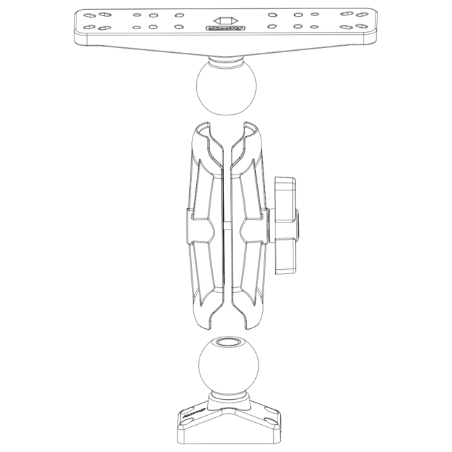 Scotty 2.25" Ball System Base