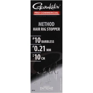 Gamakatsu Method Hair Rig Stopper haak 12 lengte 10 cm lijndikte 0.21 mm