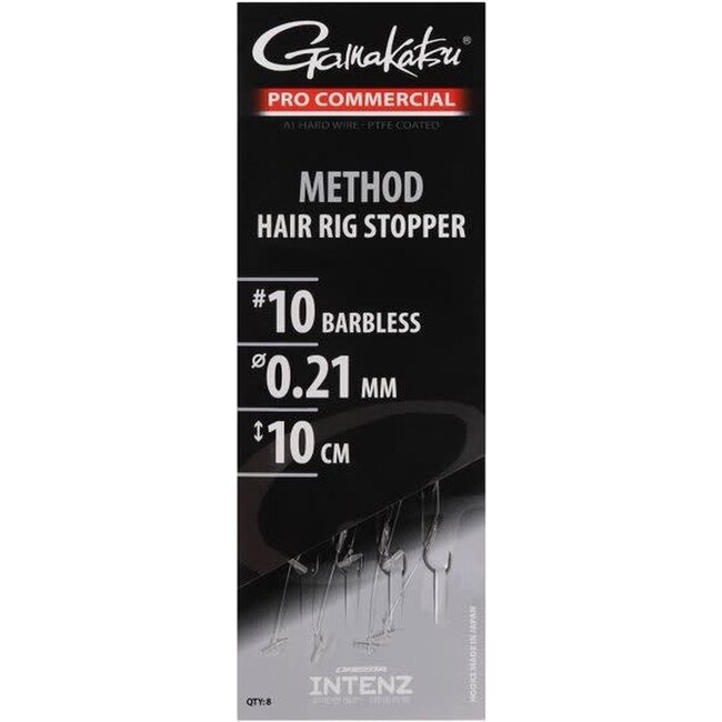 Gamakatsu Method Hair Rig Stopper haak 12 lengte 10 cm lijndikte 0.21 mm