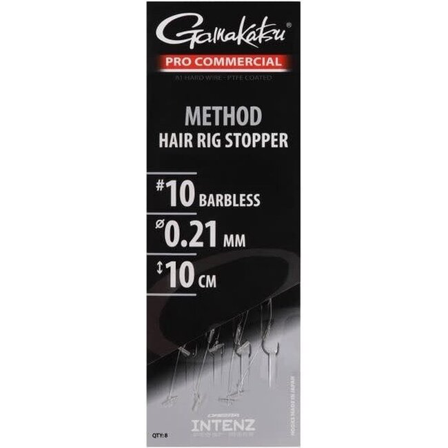 Gamakatsu Method hair rig stopper haakmaat 10 voor method vissen