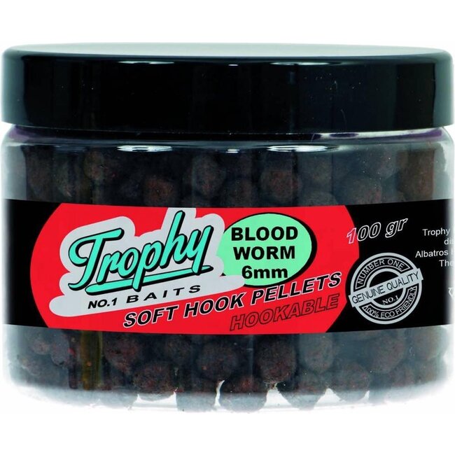 Trophy Trophy Soft Hook Pellets Bloodworm 6mm
