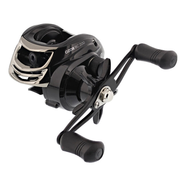 Kinetic Linkshandige baitcaster reel voor roofvis met soepele inhaalslag