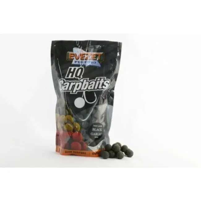 Evezet Boilies Black Garlic 15 mm 800 gr voor karper