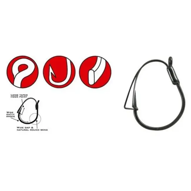 Gamakatsu Worm 318 Wacky Weedless Haakmaat  2