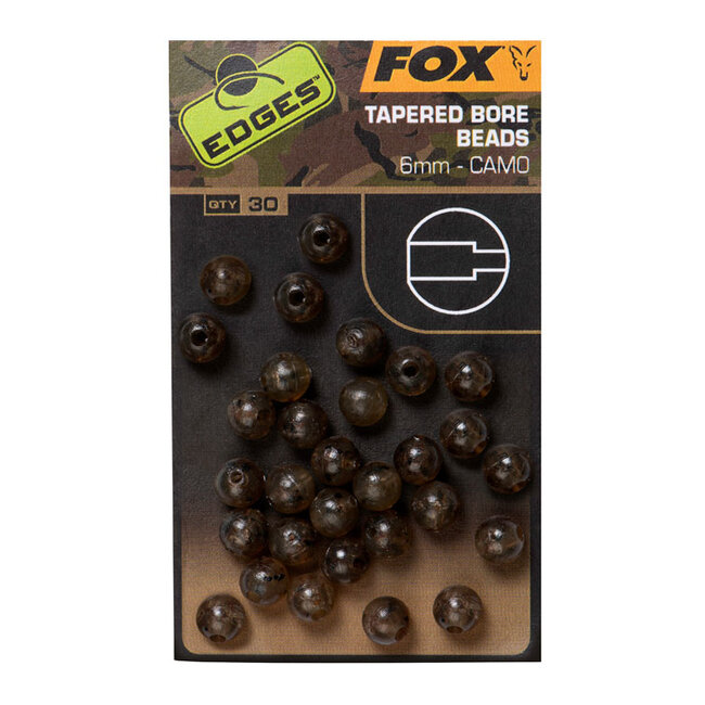 Fox Tapered Bore Beads 6 mm Camo