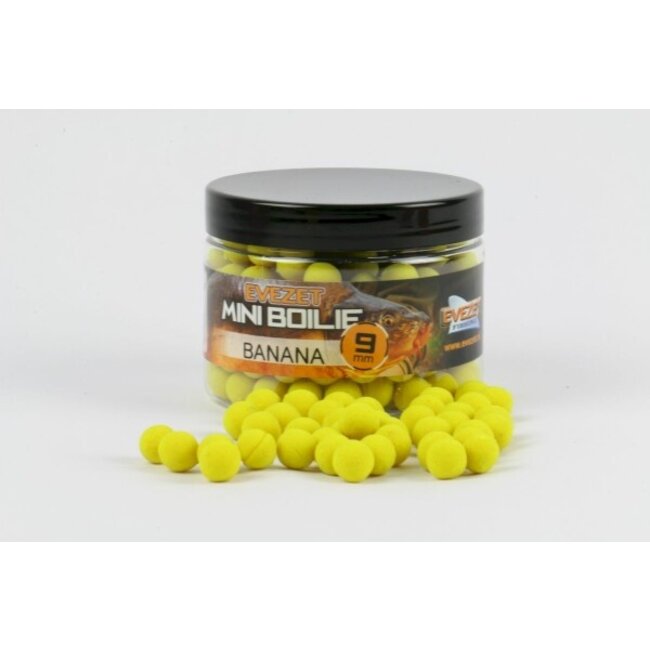 Evezet Mini Boilie 9 mm Banaan âFluo Geel Zinkend Aas voor Witvis en Karper