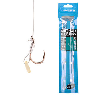 Cresta Method Hairrigs + Band Barbless 10cm 12 0,24mm