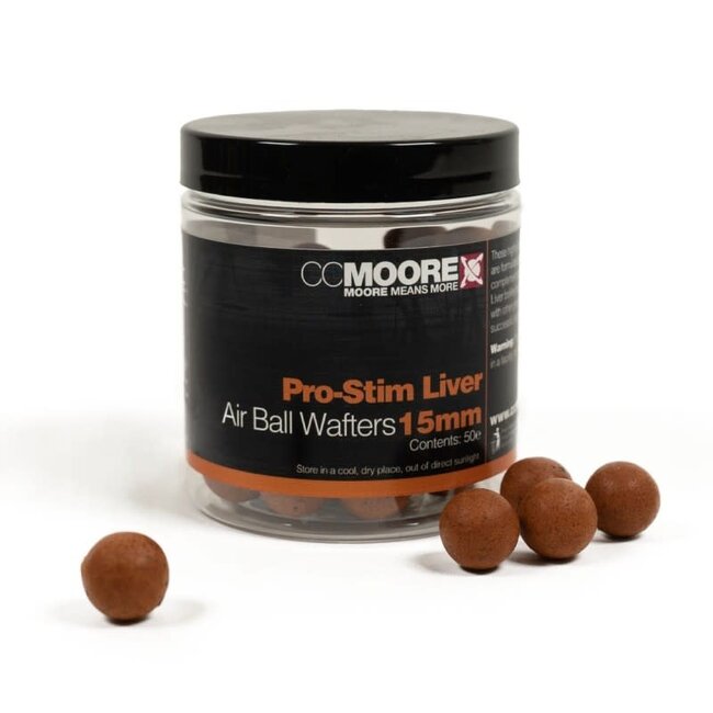 CC moore Pro-Stim Liver Air Ball Wafters âLicht Drijvende Wafters in Pro-Stim Liver Range 18 mm