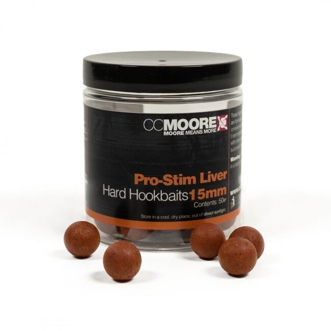 CC moore Pro-Stim Liver Hard Hookbaits 15 mm âDuurzaam Haakaas voor Karpervissers