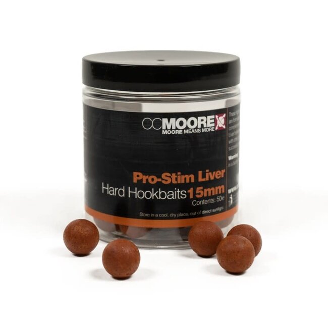CC moore Pro-Stim Liver Hard Hookbaits 18 mm âExtreem Duurzaam Haakaas voor Karpervissers