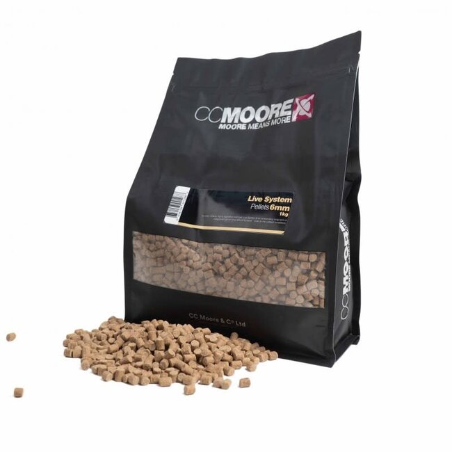 CC moore Live System Pellets âAantrekkelijke Pellets met Zoet Amandel- en Vanillearoma 6 mm 1 kg