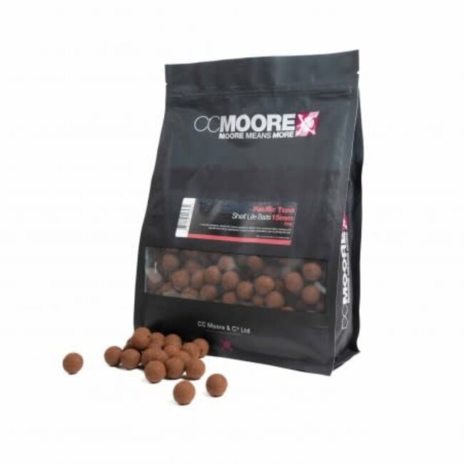 CC moore Pacific Tuna Boilies âDieprode Visboilies met Krachtig Tuna Aroma 18 mm 1 kg