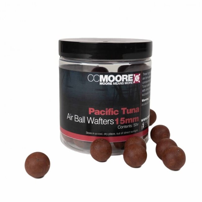 CC moore Pacific Tuna Air Ball Wafters âLicht Drijvend Haakaas met Hartig Tuna Aroma 18 mm