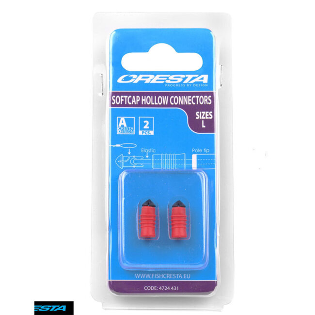 Cresta Soft Cap Hollow Connectors – Elastiek connectors voor vaste hengel