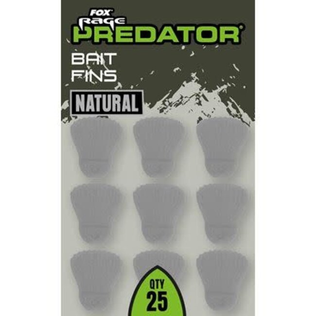 Fox Rage Rage Bait Fins Natural 25pcs voor doodaaspresentatie