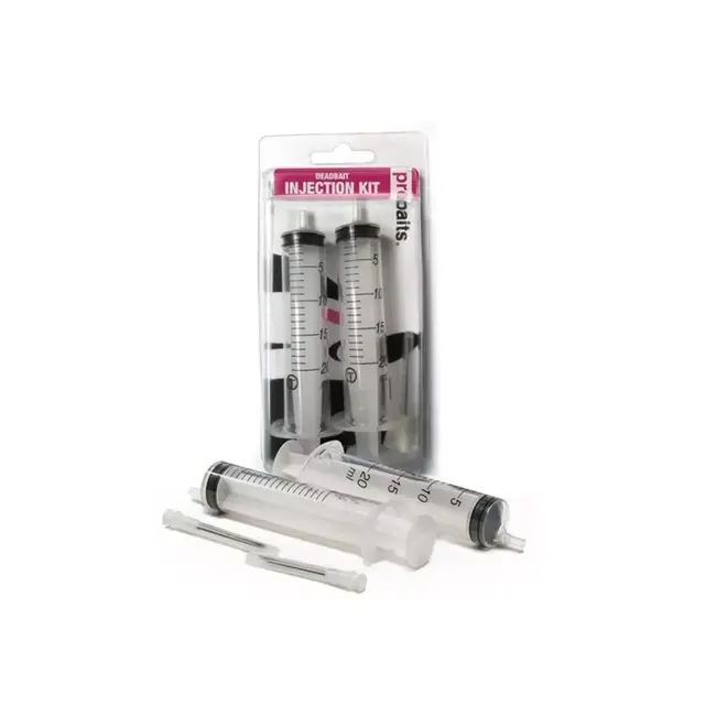 Prebaits Deadbait Injection Kit âComplete set voor injecteren van lokstof in doodaas