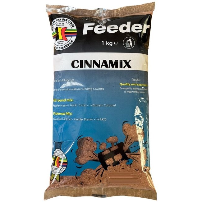 Marcel Van Den Eynde Cinnamix Feederlokvoer âSpeculaasmix met lichte structuur voor diep of stromend water