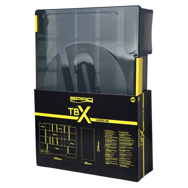 Spro Spro TBX Large 80 – Extra Ruime Tacklebox met Verstelbare Vakken voor Kunstaas