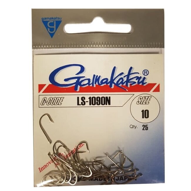 Gamakatsu Gamakatsu LS-1090N âWitvishaken Lange Steel
