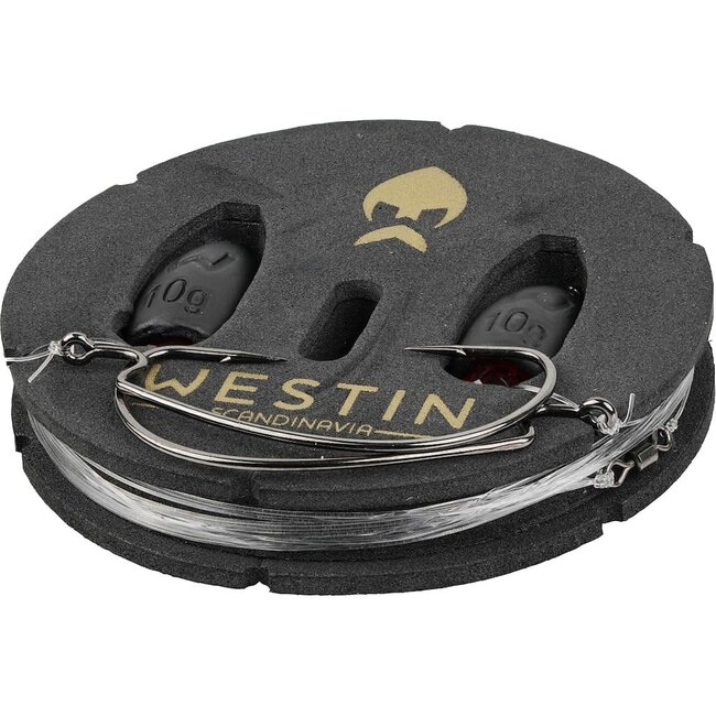 Westin Westin Carolina Perch Rig Kit 14 g #2 70 cm 0,26 mm Dark Water Mix – Complete Carolina Rig voor Baars