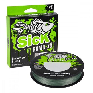 Berkley sick braid x8 groen 0.12 mm 150 m