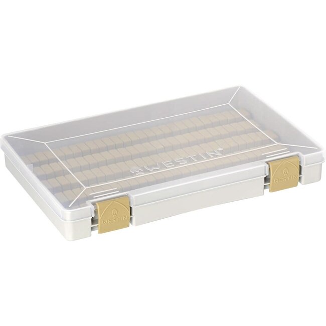 Westin W3 Jig Box 135 Slots 27,4 x 18 x 4 cm M Grey Clear