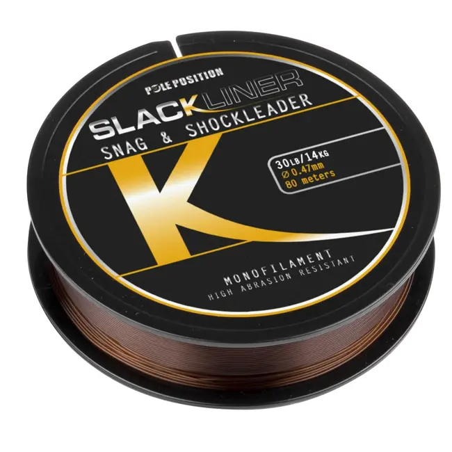 Strategy Slackliner snag & shock leader 0,55 mm voor karpervissen