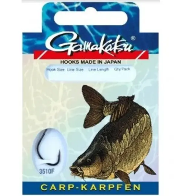 Gamakatsu Onderlijn haak maat 4 60 cm 0,25 mm voor karper