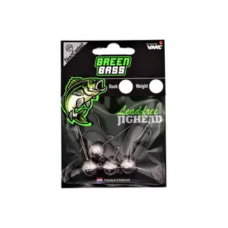 Green Bass Lead-Free Jighead Haakmaat 4/0 19 gram