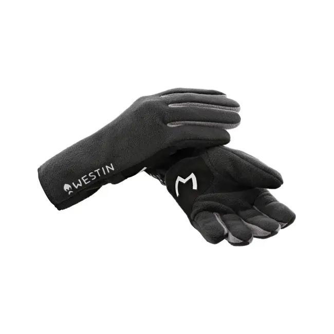 Westin Volledig fleece vis handschoenen carbon black XL