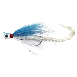 Albatros Bucktail Jig Weedless Blue/White 14gr