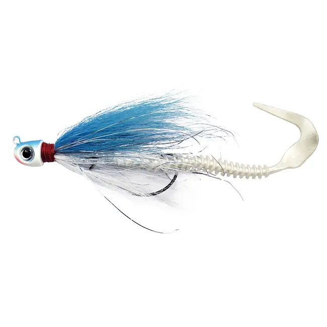 Albatros Bucktail Jig Weedless Blue/White 25gr